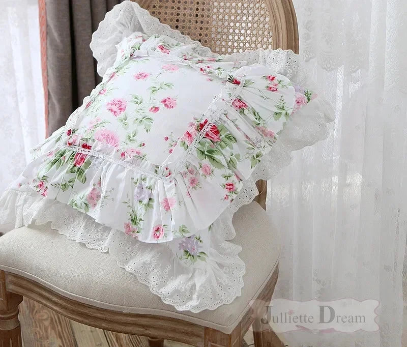Lace Decorative Pillowcase Bed Pillow Case Princess Cushion Cover Sofa Cushions