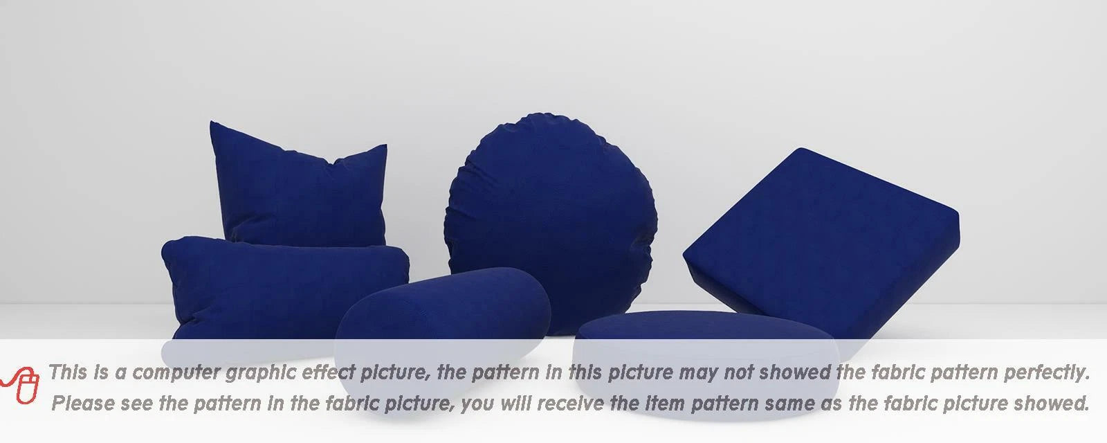 Pb016 Cushion Cover*Deep Blue*Faux Leather synthetic Litchi Skin Box Sofa Seat