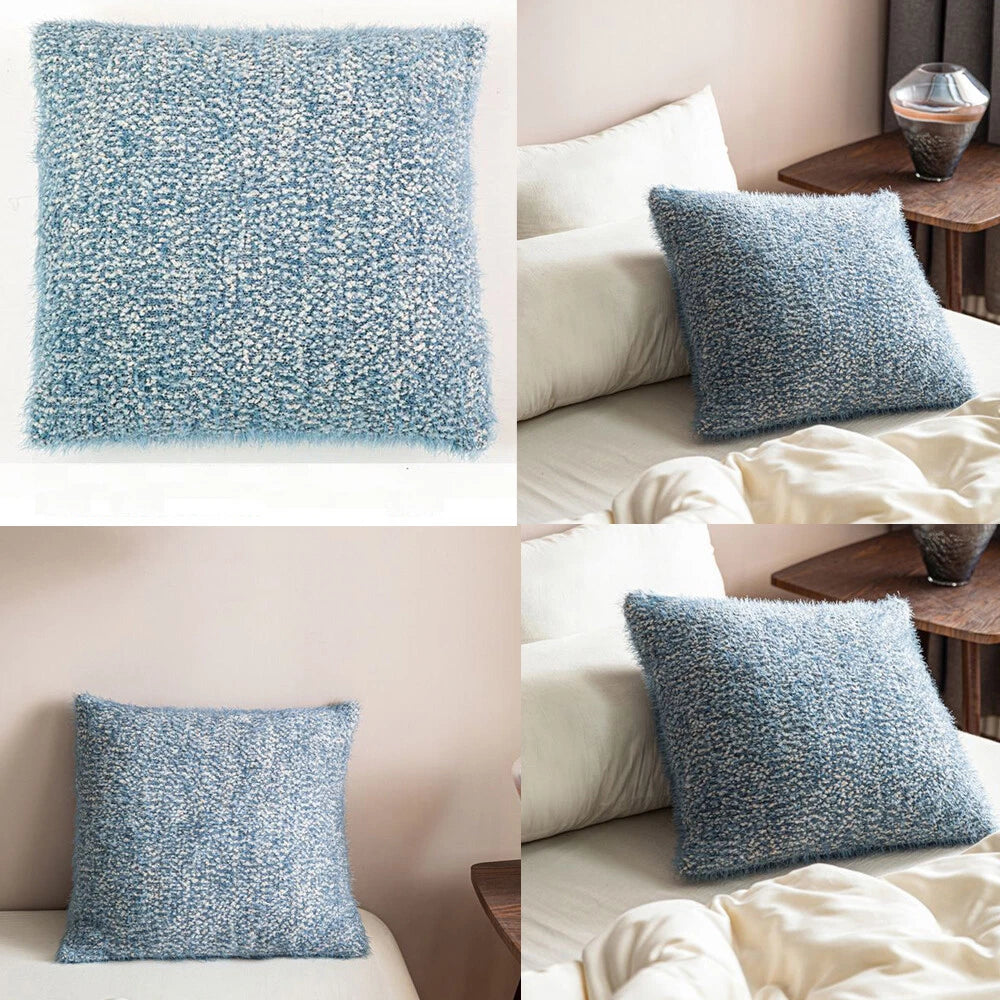45*45cm Sofa Bed Waist Throw Pillowcase Cushion Cover Home Car Decor Solid Color