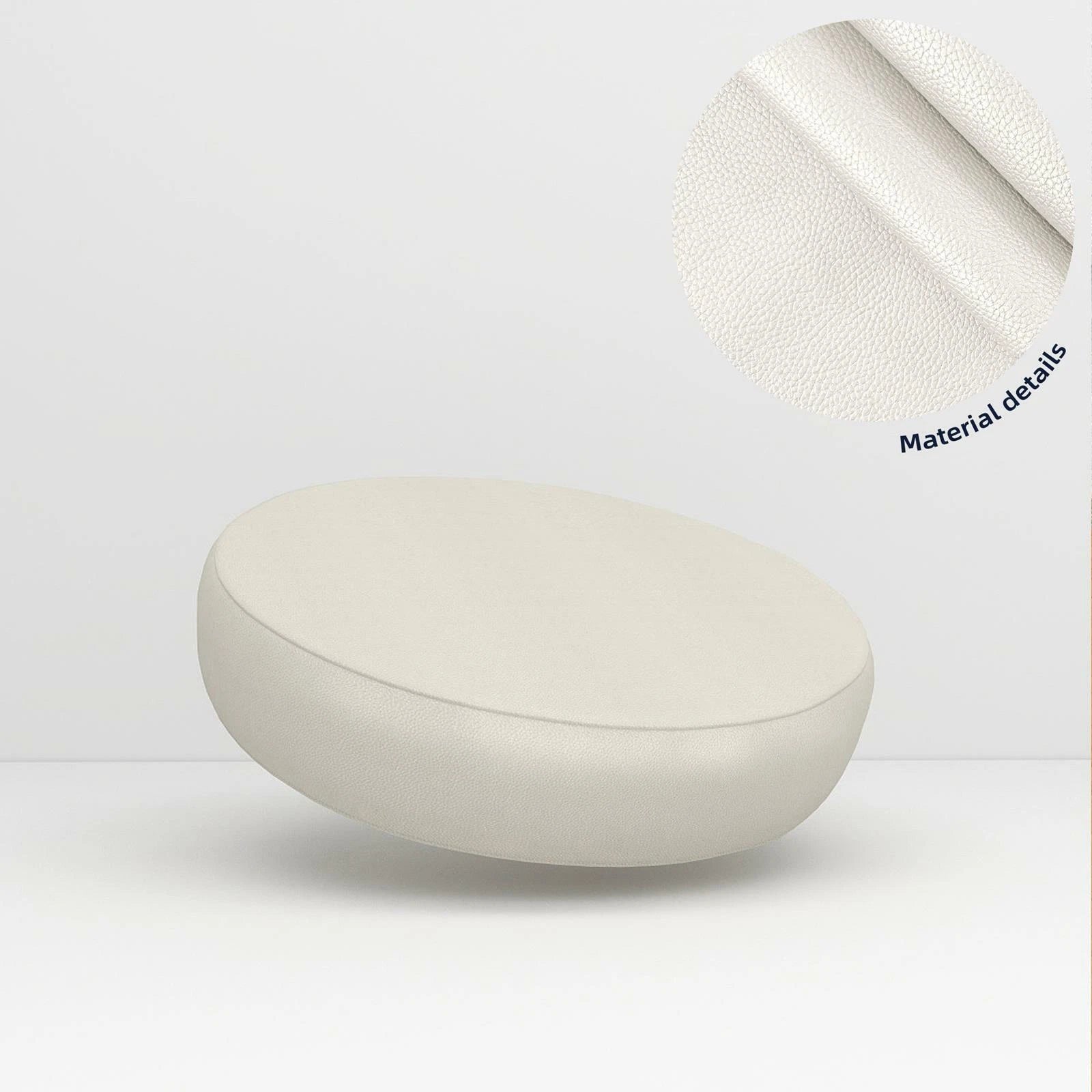 Pb045A Cushion Cover*Pearl White*Faux Leather synthetic Litchi Skin Sofa Seat