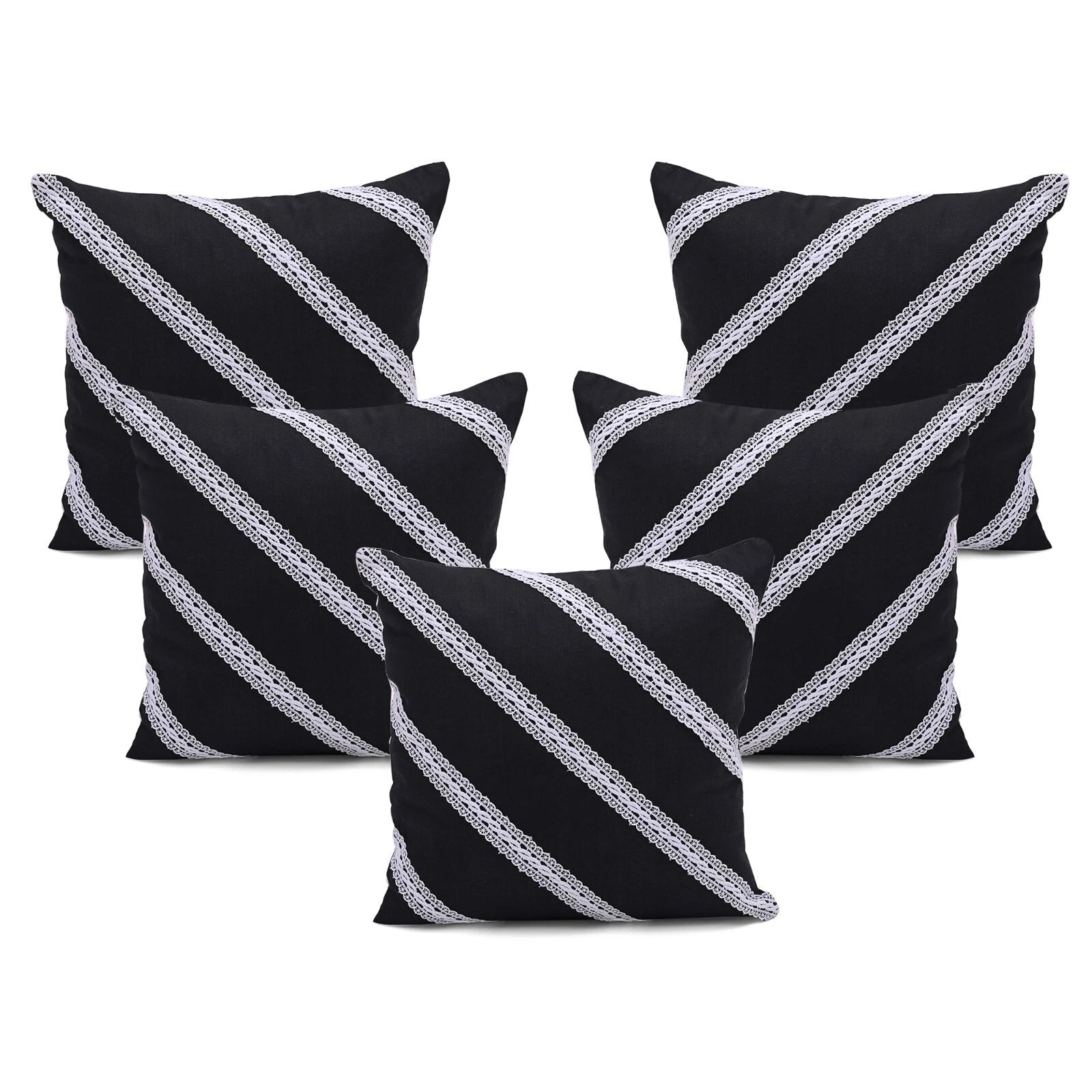 Cushion Cover Cotton Throw Pillowcase Pillow Covers Zipper Home Sofa Bed Decor