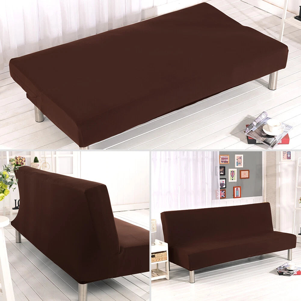 Armless Sofa Cover Stretch Slipcover Furniture Protector Slipcover + Pillowcase