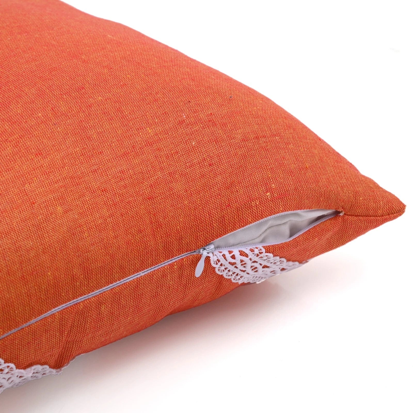 Home Decorative Cotton Cushion Cover Throw Pillowcase Sofa Decor Diagonal Lace