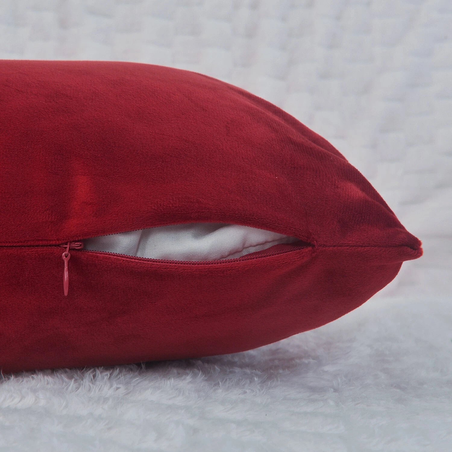 Plain Velvet Cushions Covers 30x51 cm Luxury Soft Velvet Sofa Bed Pillow Cases