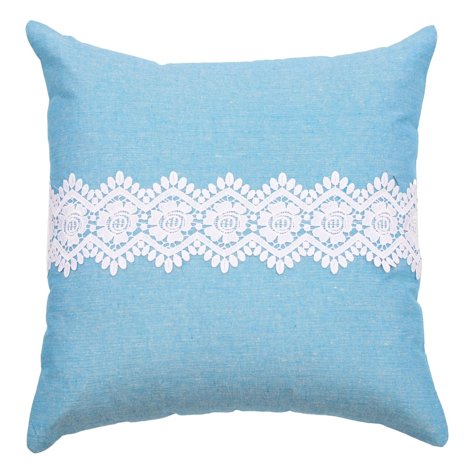 Home Decor Cushion Cover Sofa Decorative Throw Pillowcase Covers Solid with Lace