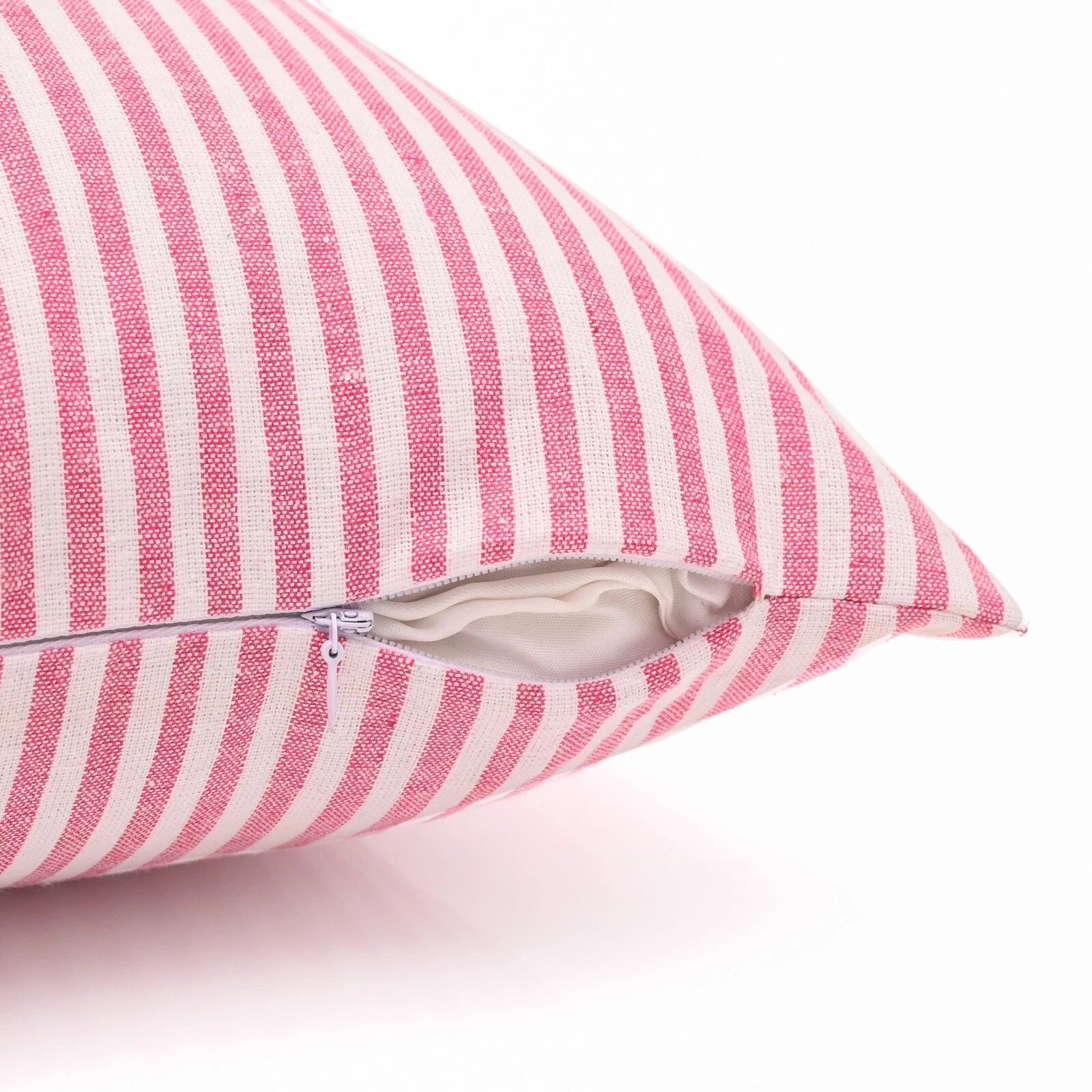 Pillow Cover Throw Cushion Case Covers Cotton Striped Home Sofa Decor Square-S2