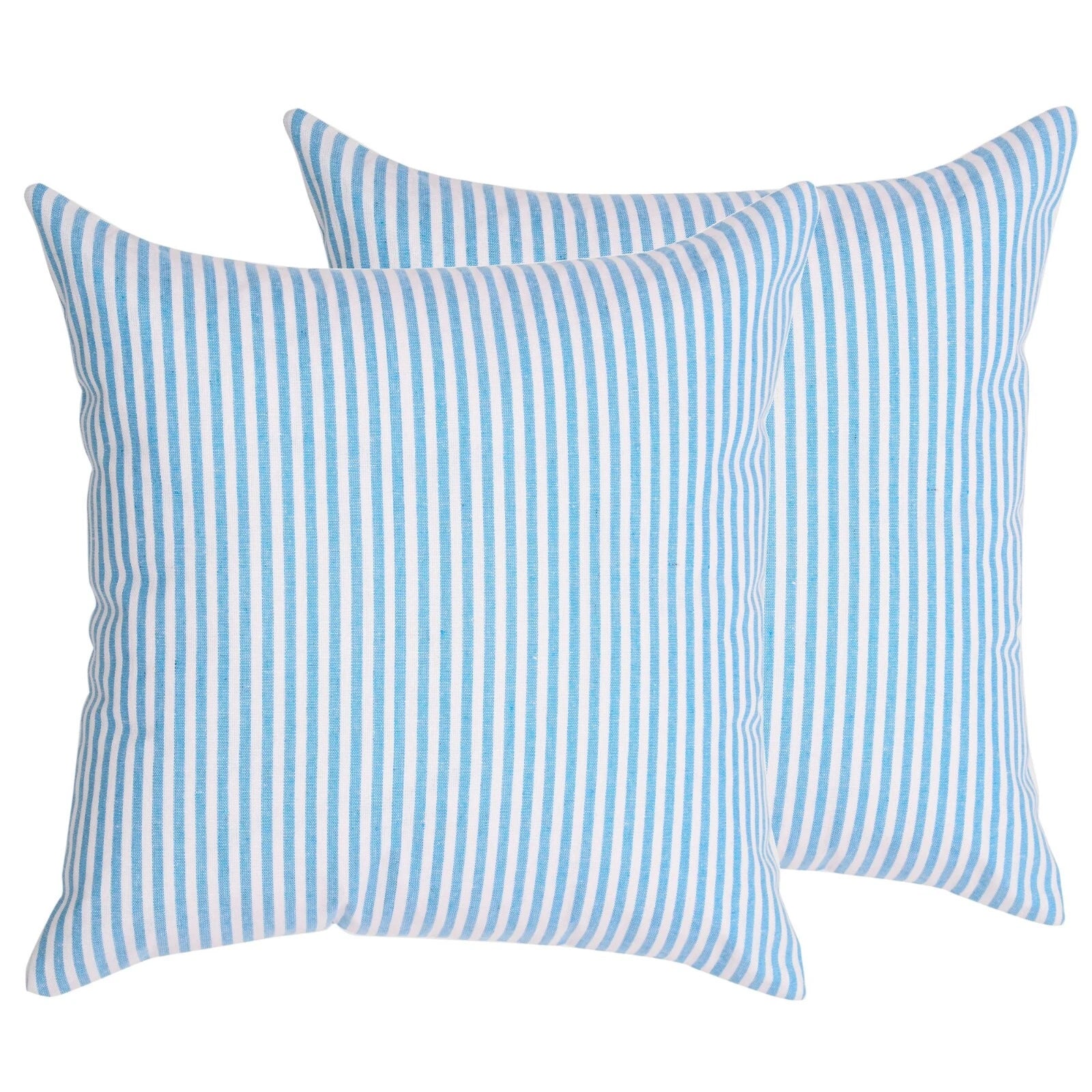 Pillow Cover Throw Cushion Case Covers Cotton Striped Home Sofa Decor Square-S2