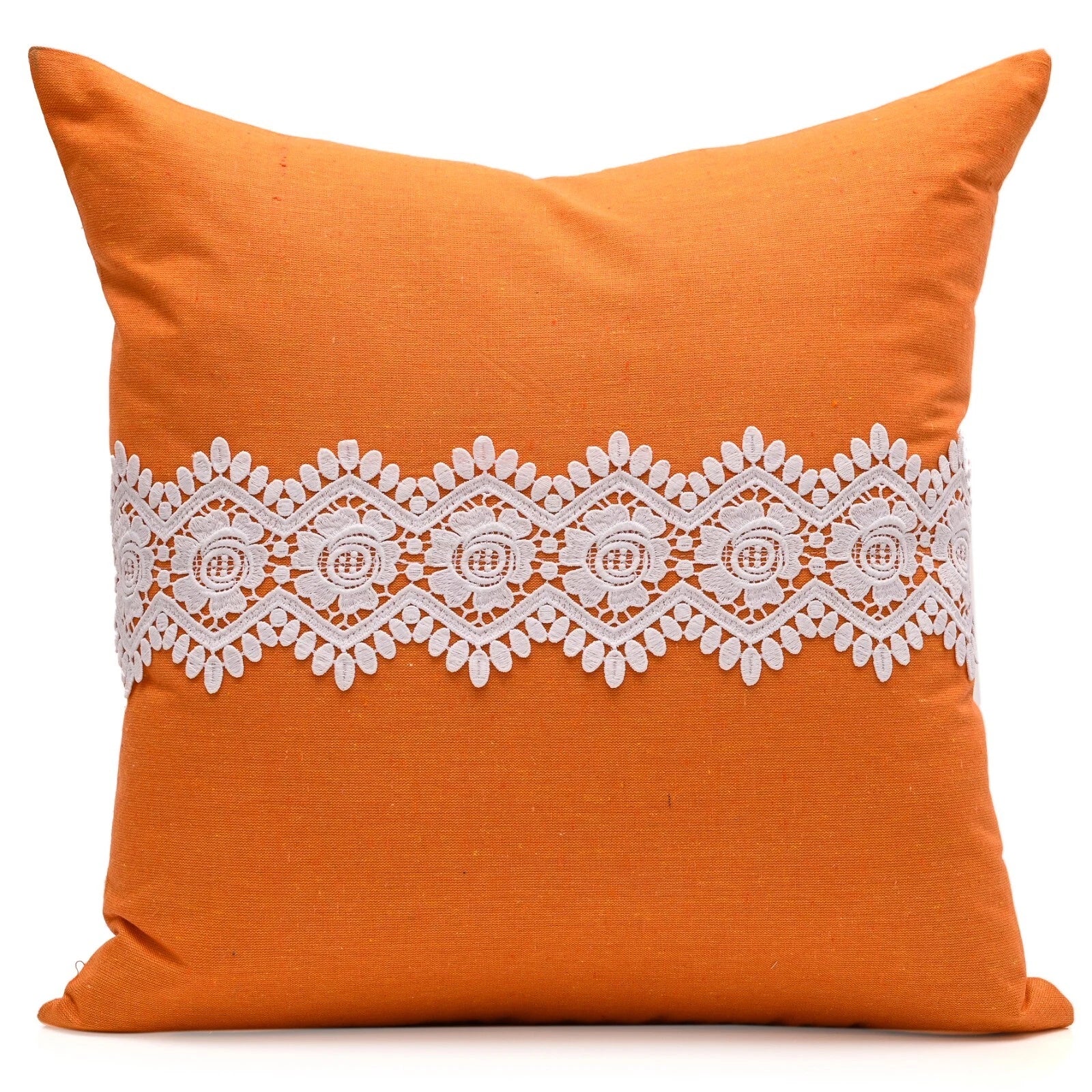 Home Decor Cushion Cover Sofa Decorative Throw Pillowcase Covers Solid with Lace