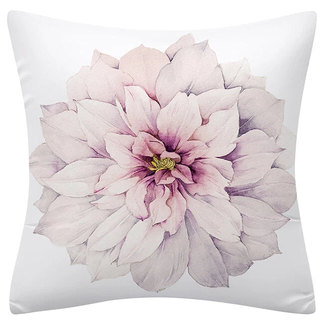 PILLOW COVER Floral Flower Decorative Double Sided Soft Sofa Cushion Case 18x18"