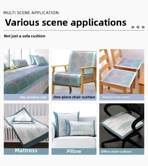 Ice Silk Sofa Cover Summer Cooling Sofa Mat Non-slip Couch Cushion Sofa Towel