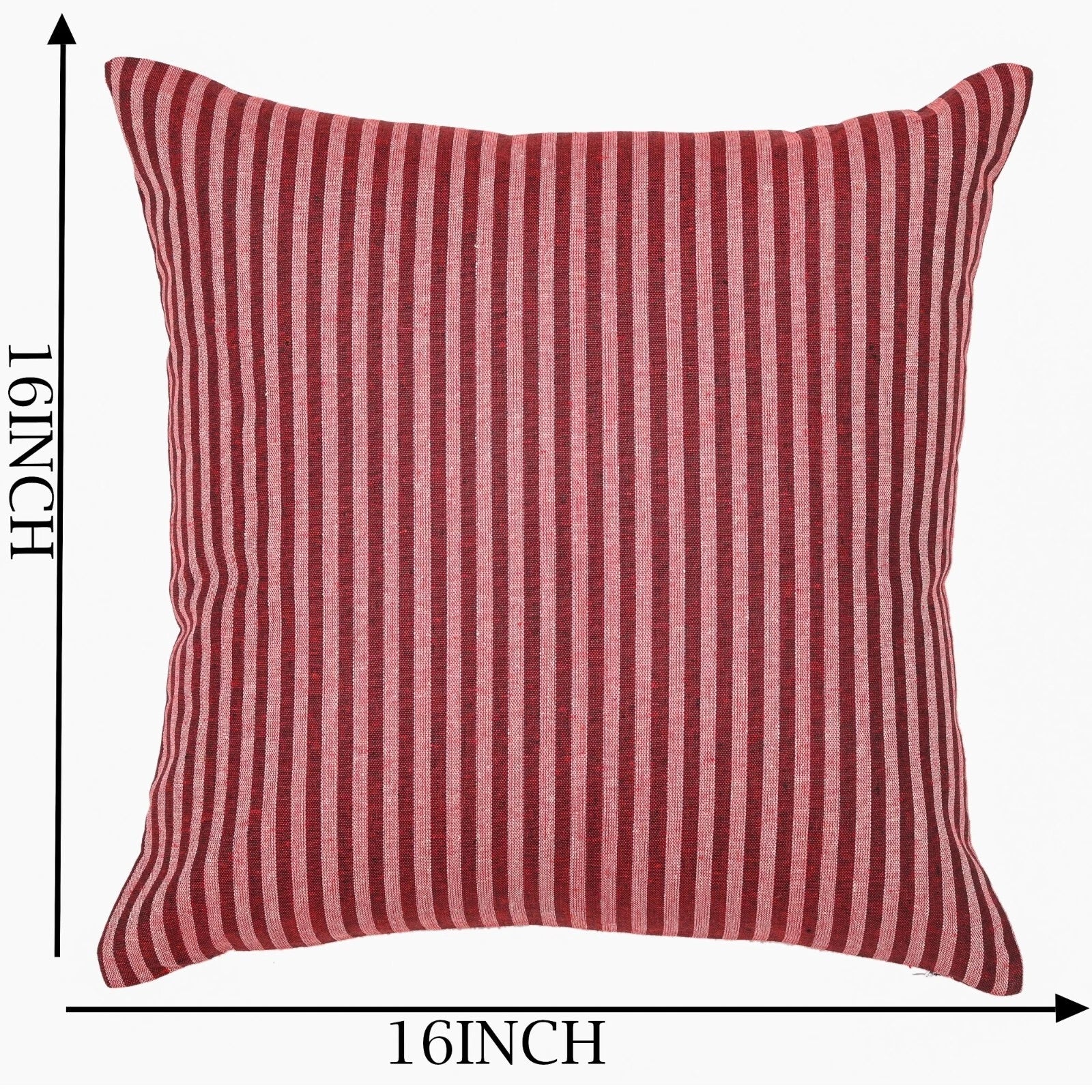 Cotton Cushion Covers Throw Pillow Cover Case Striped Home Sofa Decor-Set of 2