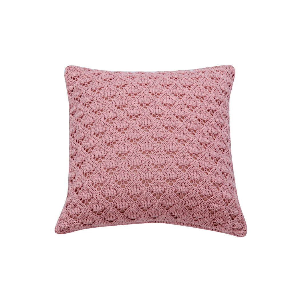 Soft Knitting Throw Pillow Cases Cafe Zipper Zip Up Sofa Cushion Cover Home Deco
