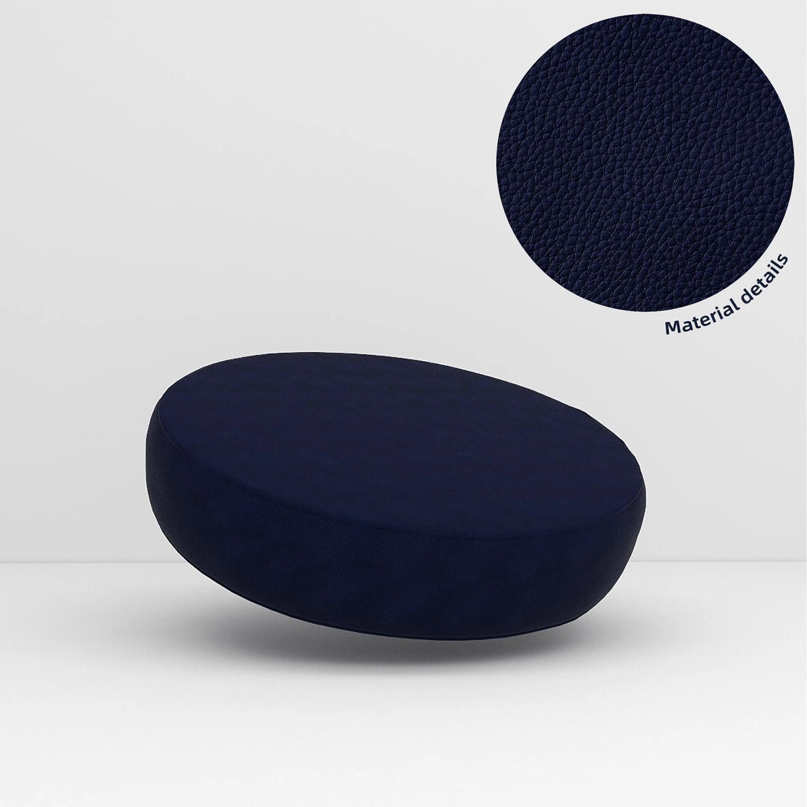 Pb014 Cushion Cover*Dark Navy Blue*Faux Leather synthetic Litchi Skin Sofa Seat