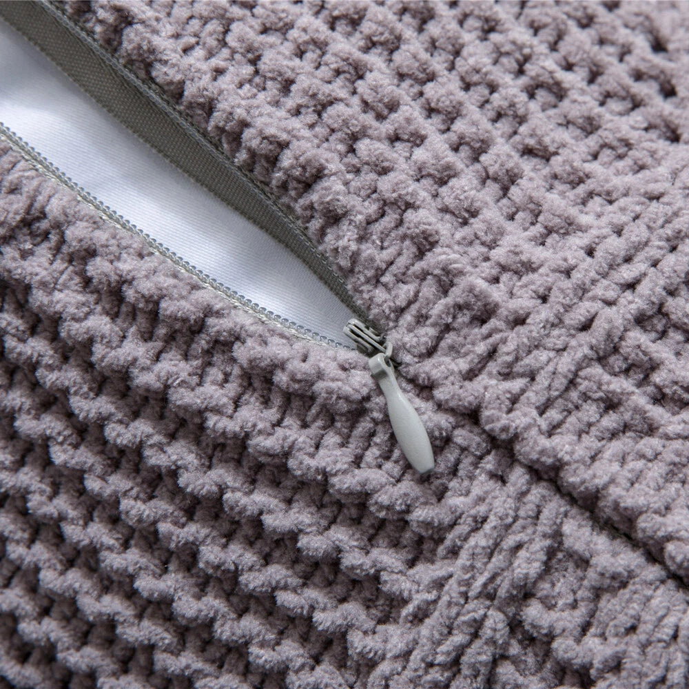 18" Knitted Pillow Case Sofa Bed Soft Pompom Ball Waist Throw Cushions Cover New