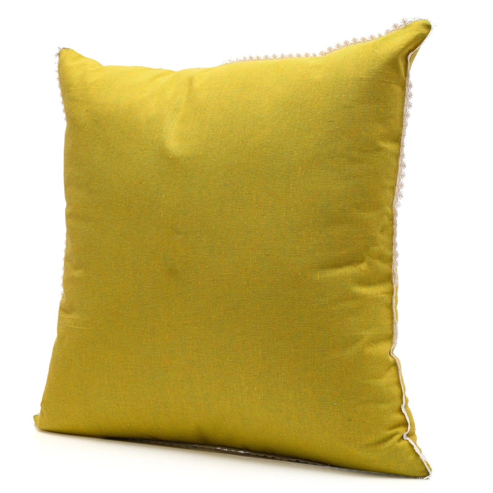 Cotton Cushion Cover Home Sofa Decor Throw Pillow Case Covers Solid with Lace