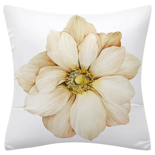 PILLOW COVER Floral Flower Decorative Double Sided Soft Sofa Cushion Case 18x18"