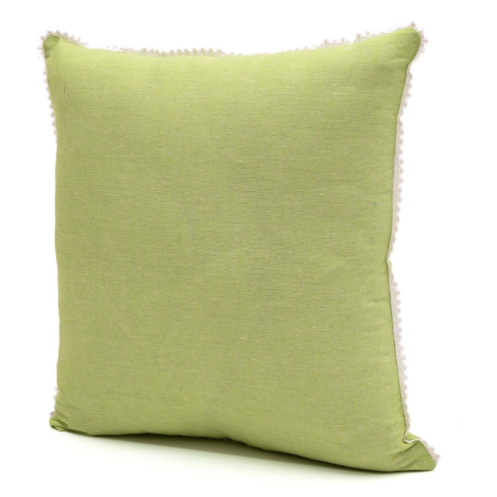 Cushion Covers Case Cotton Throw Pillow Cover Sofa Home Decor Solid with Lace-S5