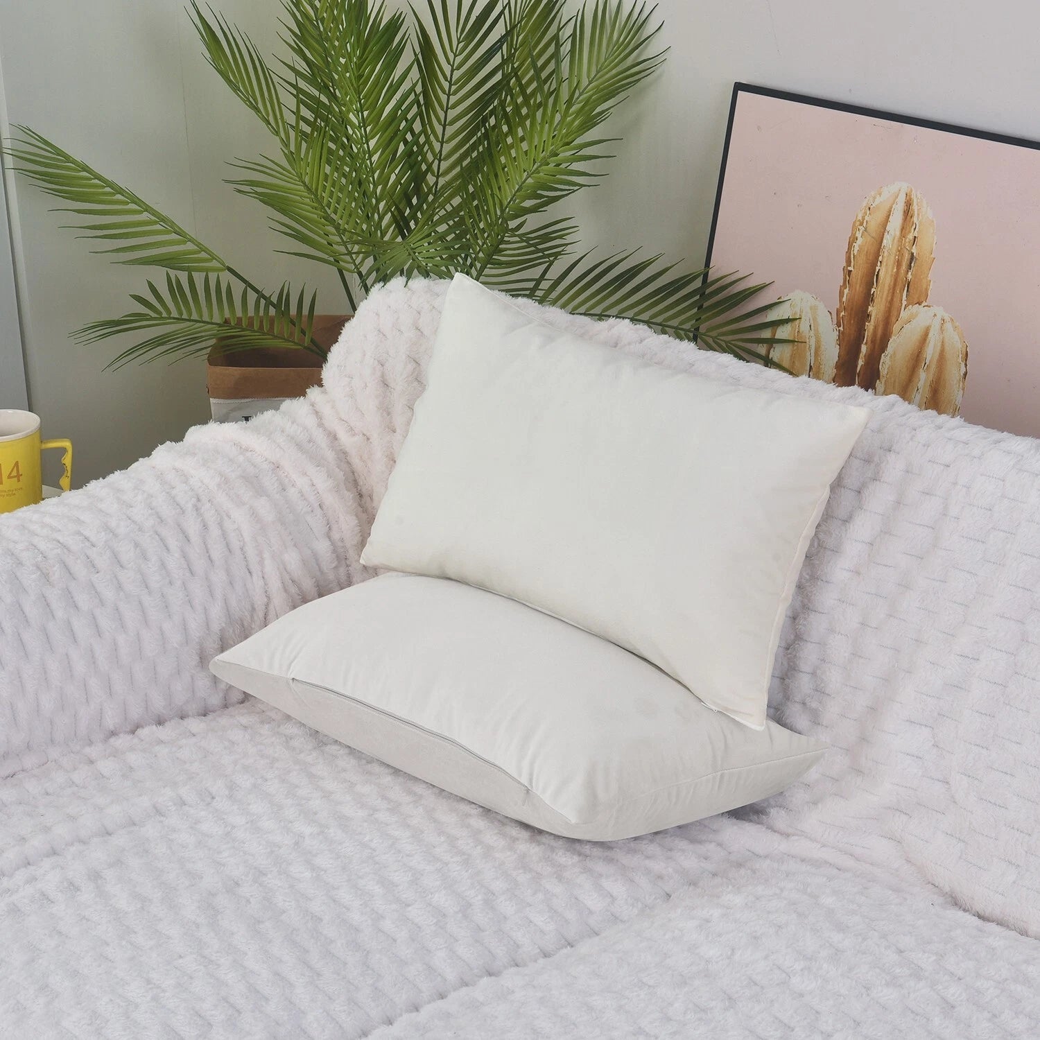 Plain Velvet Cushions Covers 30x51 cm Luxury Soft Velvet Sofa Bed Pillow Cases