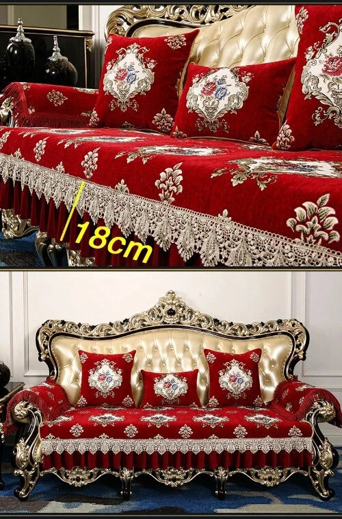 Non-Slip Sofa Covers Living Room Chenille Sofa Cushion Couch Cover SofaSeat Pad
