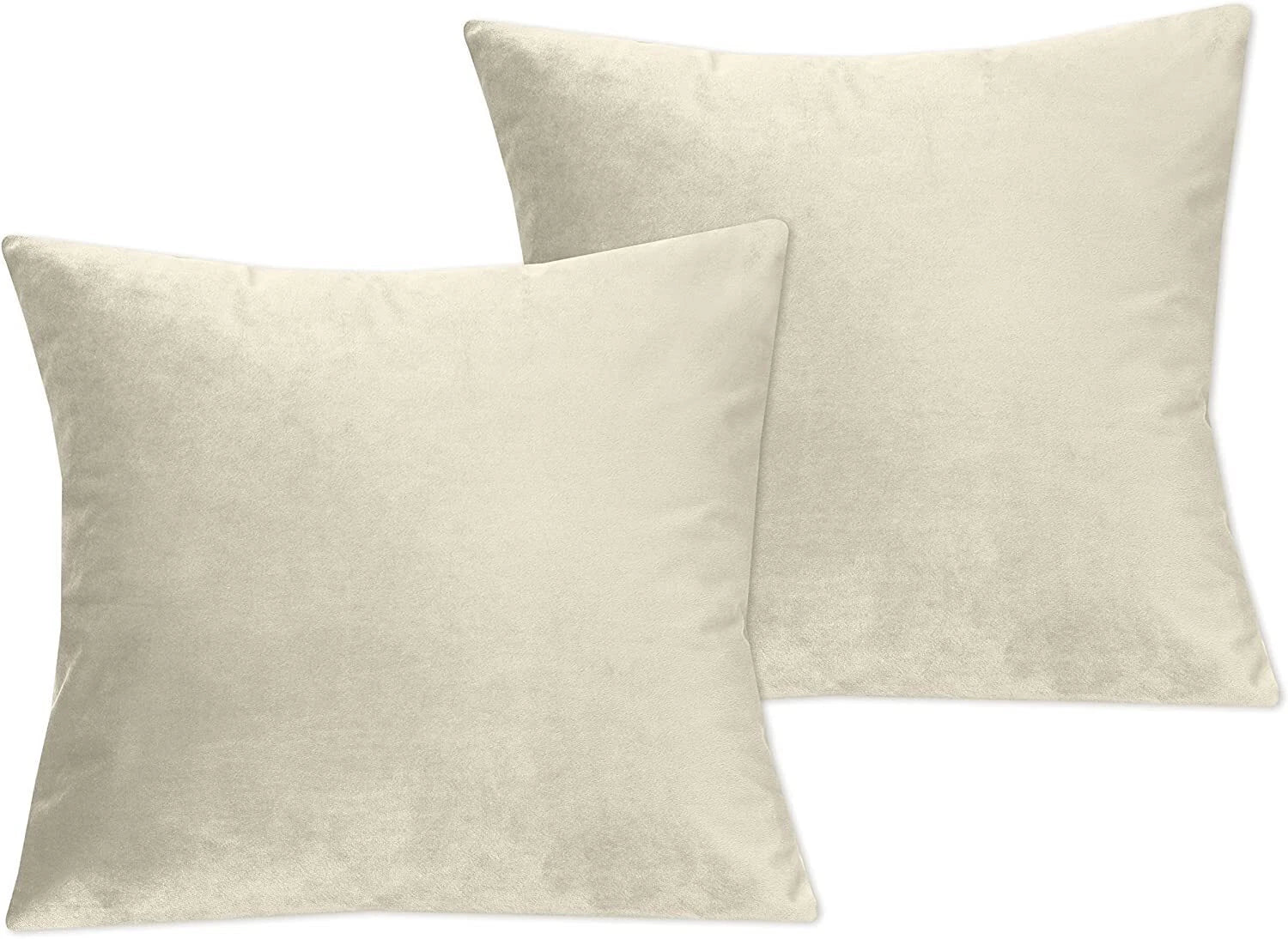 Crushed Cushion Covers or Velvet Cushions 18 x 18 Set of 2 Pair Bed Sofa Pillow