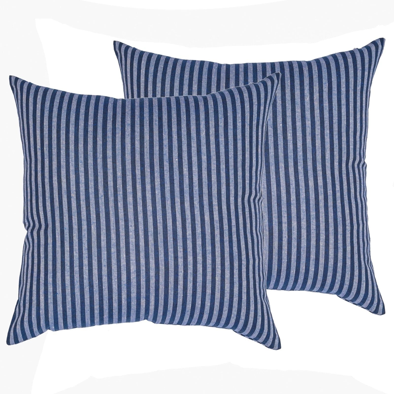 Cotton Cushion Covers Throw Pillow Cover Case Striped Home Sofa Decor-Set of 2