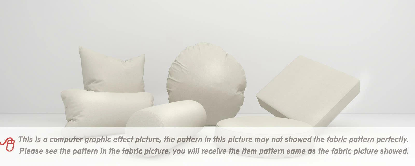 Pb045A Cushion Cover*Pearl White*Faux Leather synthetic Litchi Skin Sofa Seat