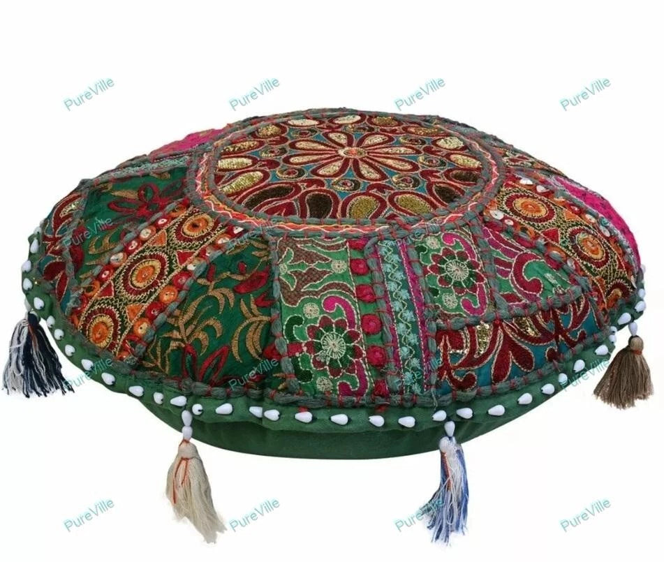 Patchwork Cushion Cover Sofa Cover Ethnic Indian Decorative Bohemian Home Decor