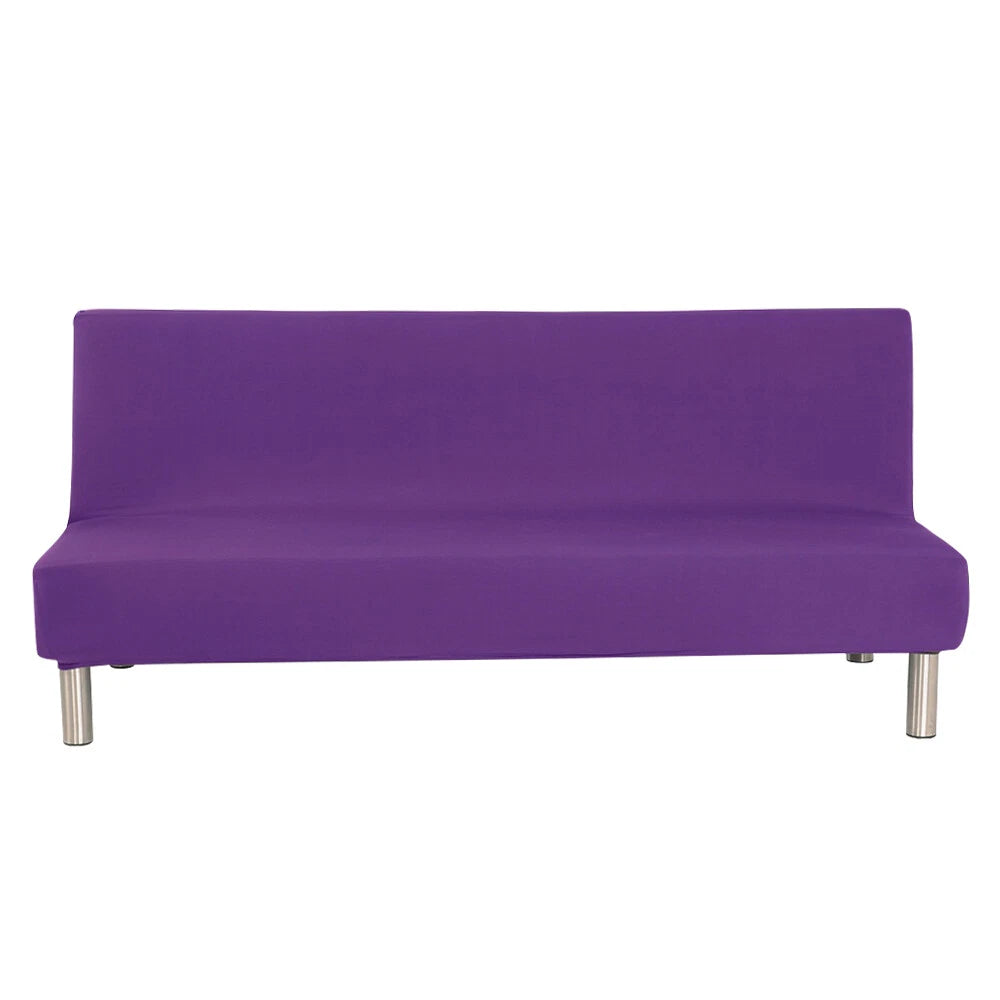 Armless Sofa Cover Stretch Slipcover Furniture Protector Slipcover + Pillowcase