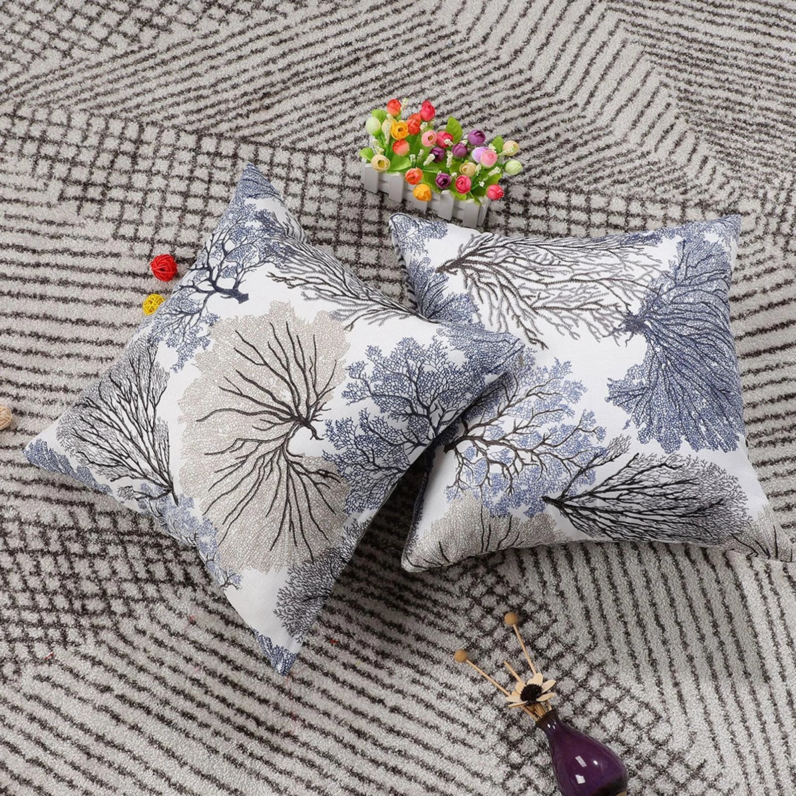 Stylish Simplicity Polyester Cushion Cover Sofa Throw Pillow Case Home,