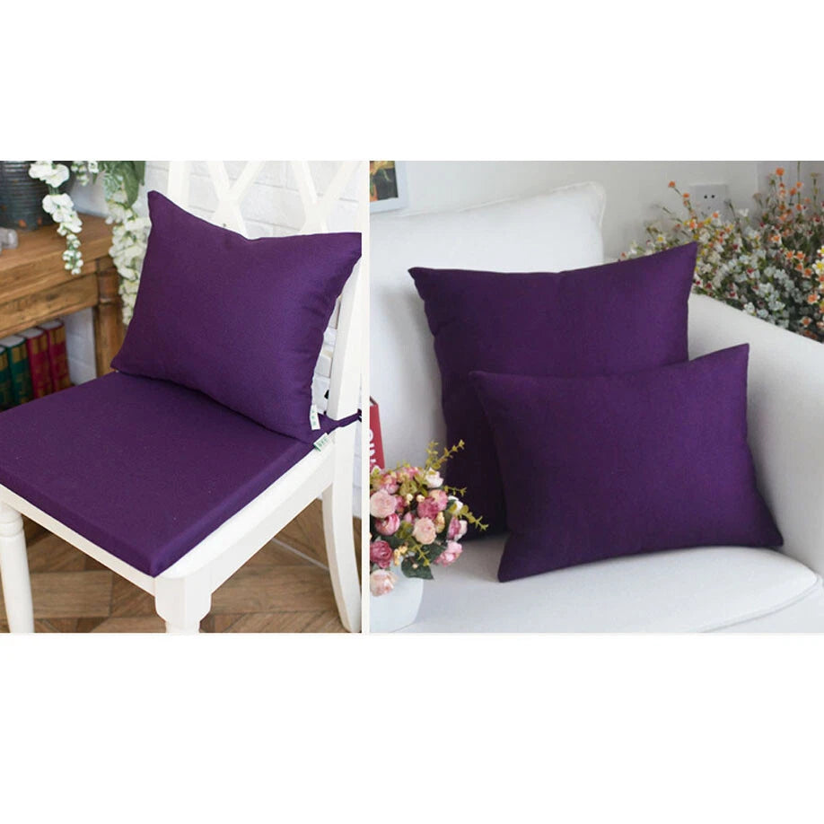 Home Print Cushion Covers Square Pillowcase Sofa Throw Waist Bed Decor Christmas