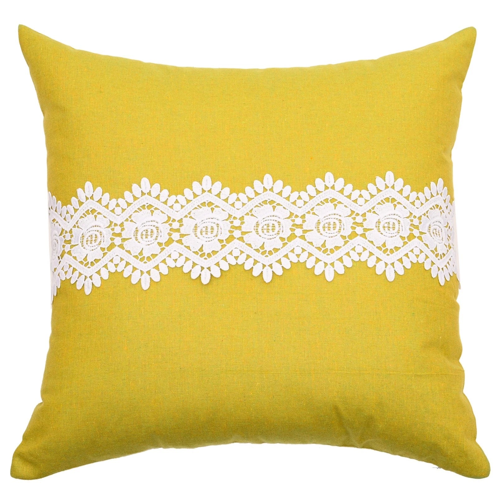 Home Decor Cushion Cover Sofa Decorative Throw Pillowcase Covers Solid with Lace