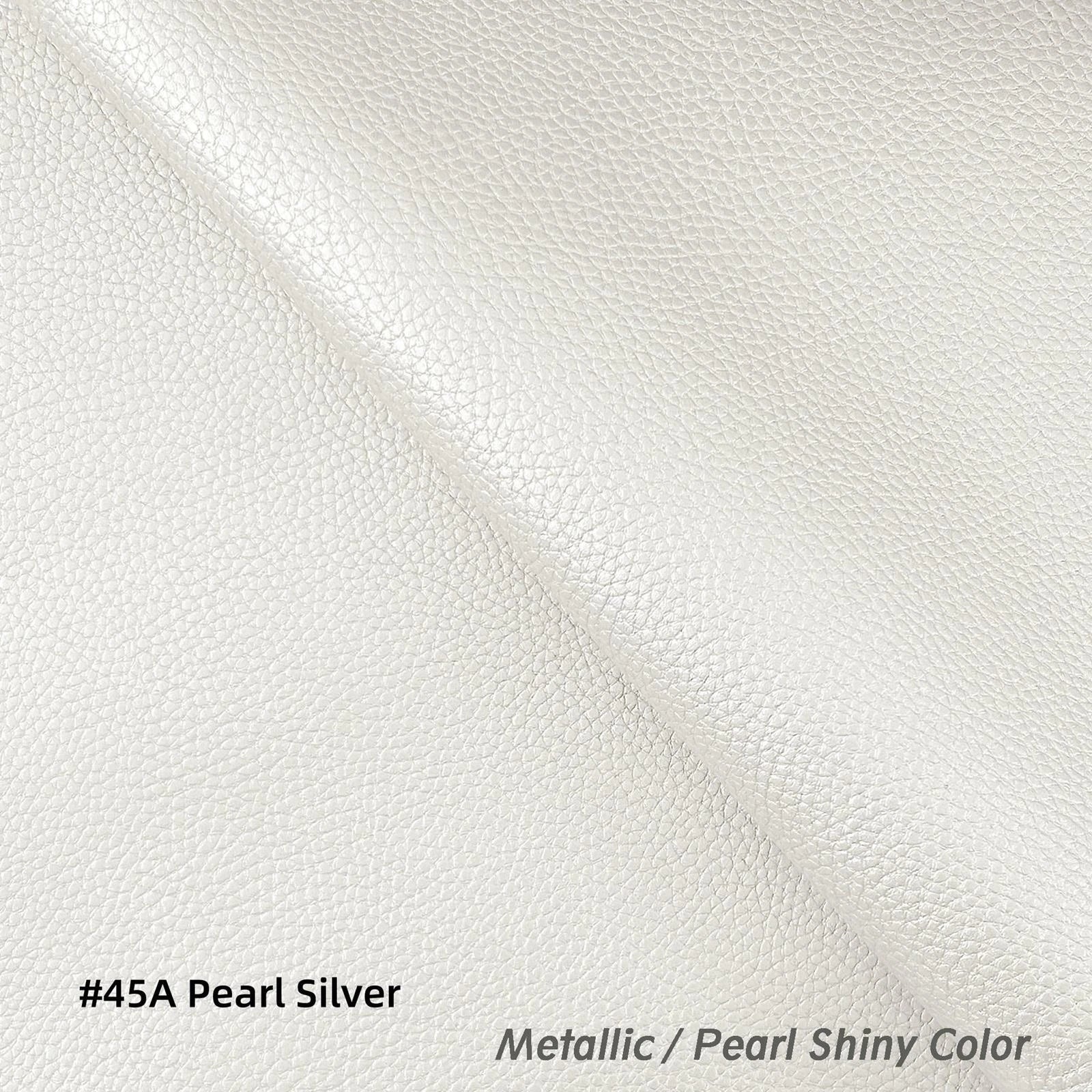 Pb045A Cushion Cover*Pearl White*Faux Leather synthetic Litchi Skin Sofa Seat