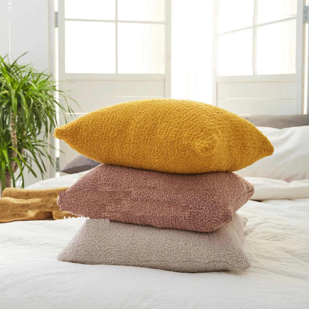 Square Knitted Cushion Cover Pillowcase Sofa Bed Pillows Covers Home Decor