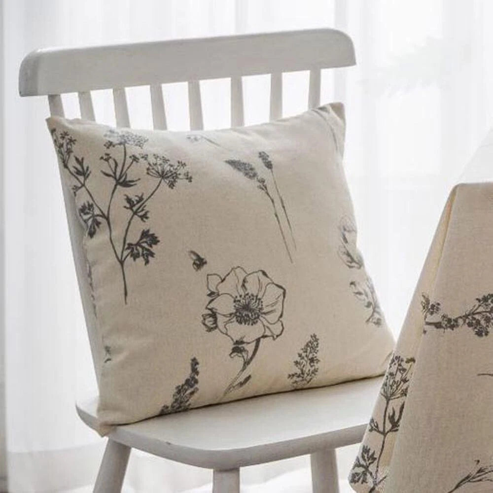 Home Print Cushion Covers Square Pillowcase Sofa Throw Waist Bed Decor Christmas