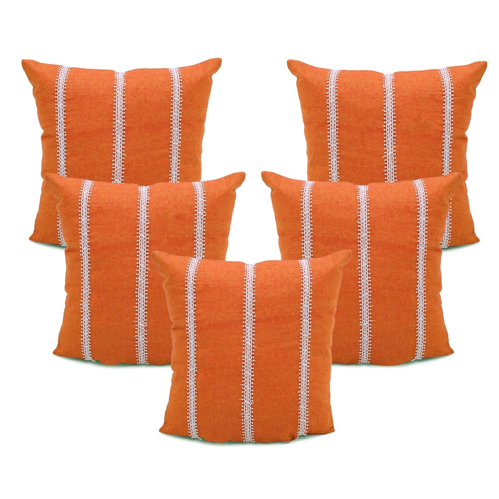 Cotton Pillow Cover Cushion Case Home Sofa Couch Bed Decor Square Covers Set 5