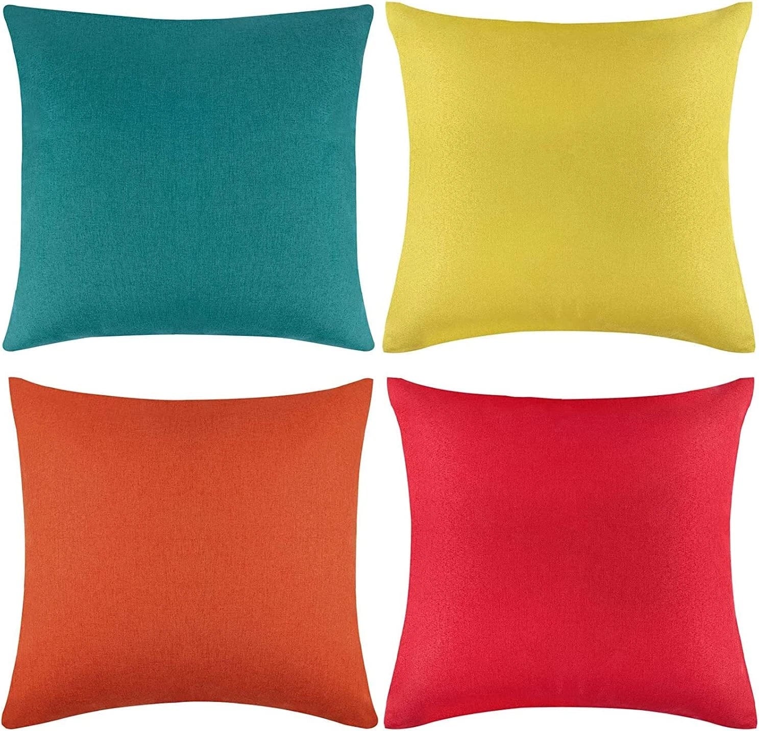 Outdoor Waterproof Cushion Cover Square Pillow Cases for Patio Tent Couch Sofa