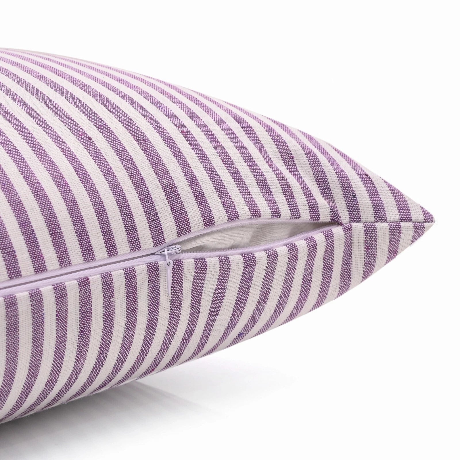 Cotton Cushion Covers Throw Pillow Cover Case Striped Home Sofa Decor-Set of 2