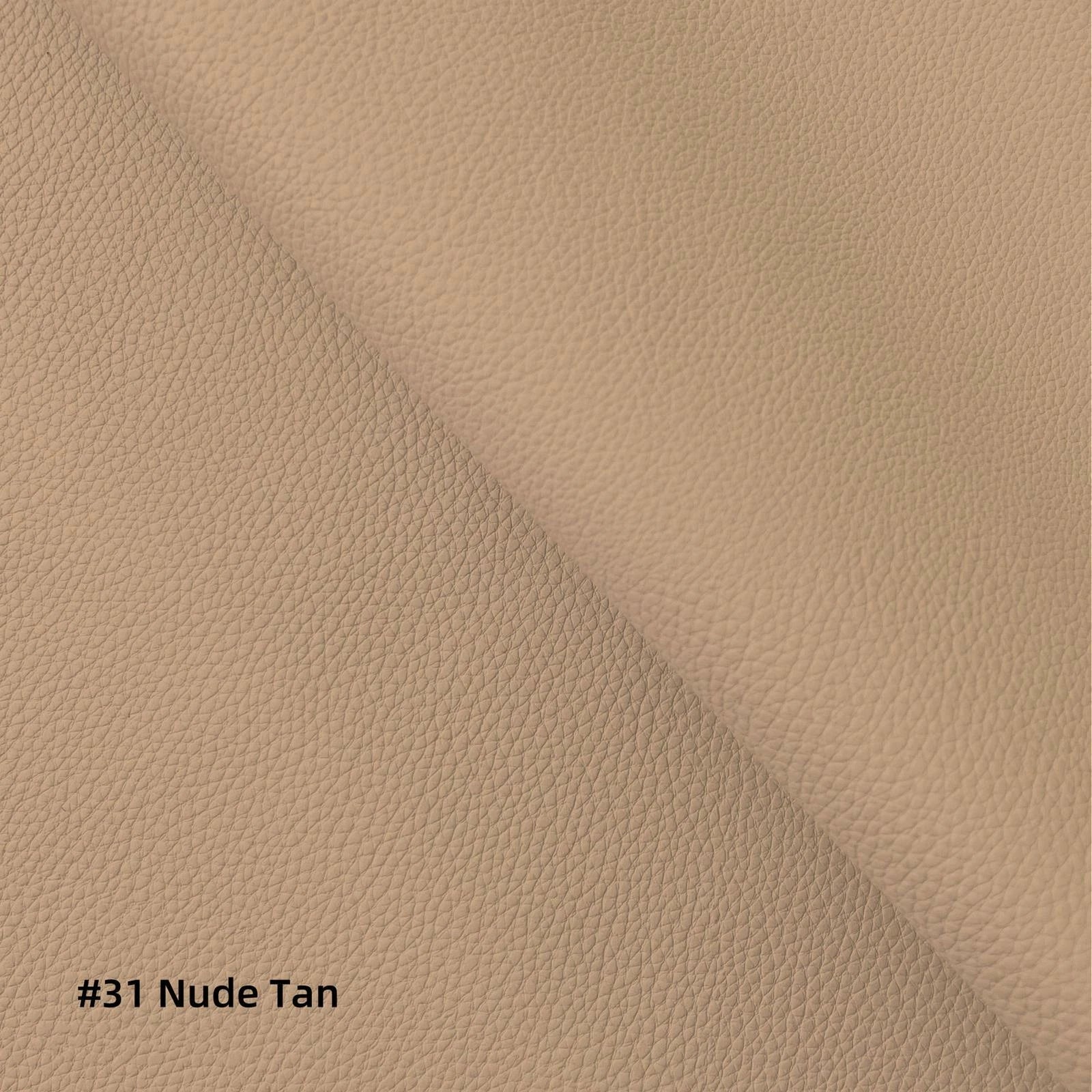Pb031Cushion Cover*Nude Tan*Faux Leather synthetic Litchi Skin Box Sofa Seat