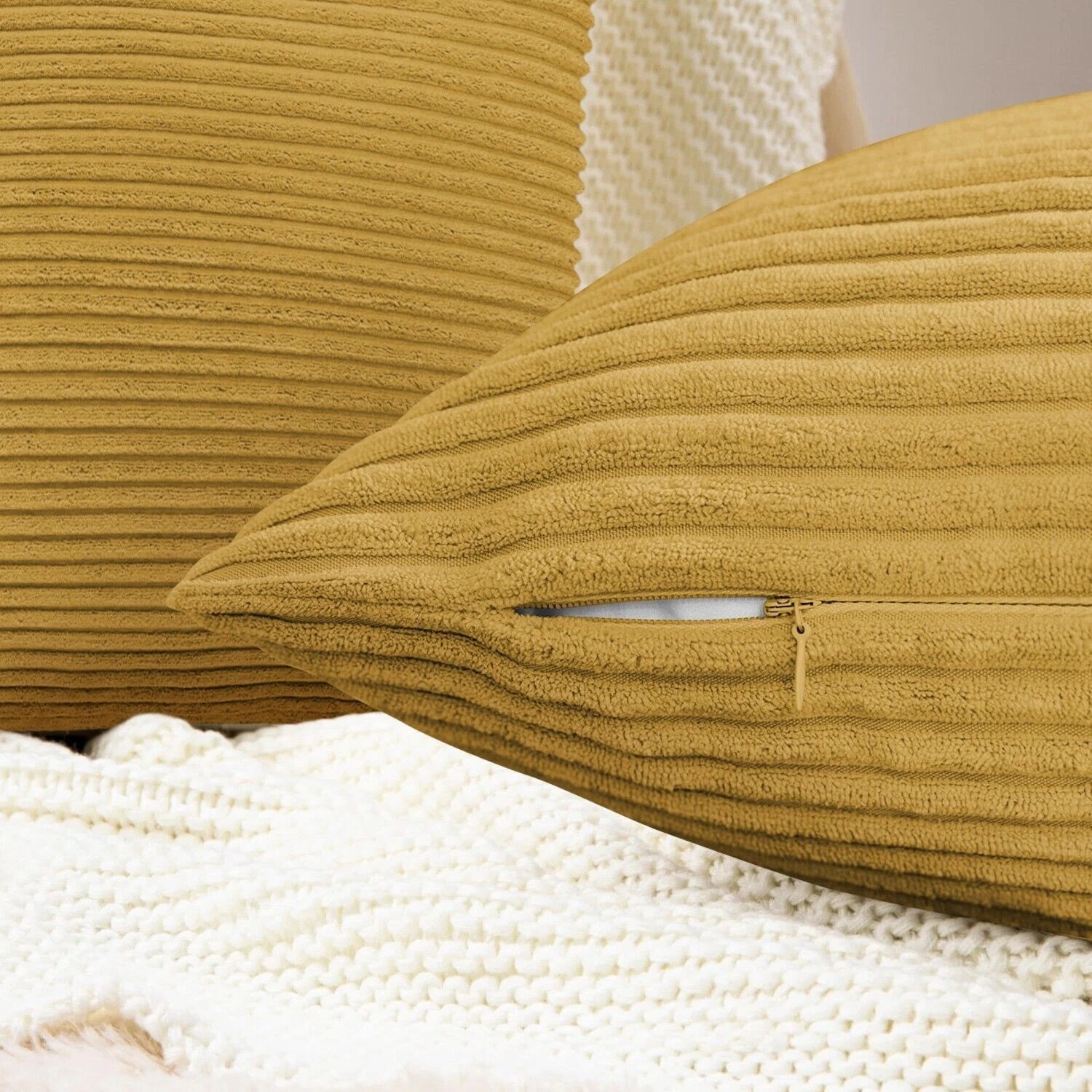 Pack of 1,2,4,6 Velvet Filled Cushion Covers 18x18 Sofa Decor Throw Pillow Cases