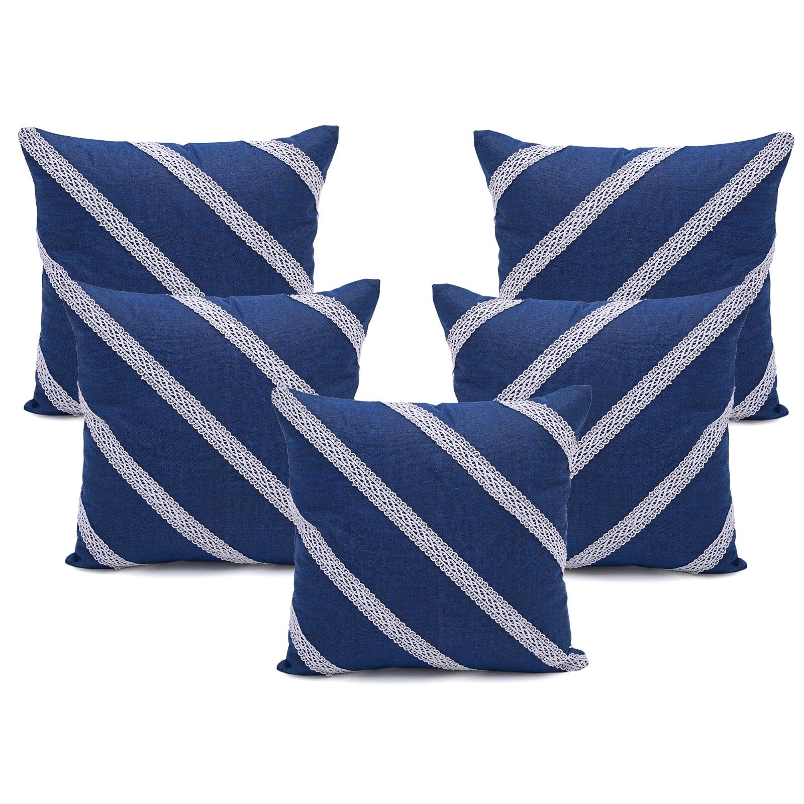 Cushion Cover Cotton Throw Pillowcase Pillow Covers Zipper Home Sofa Bed Decor