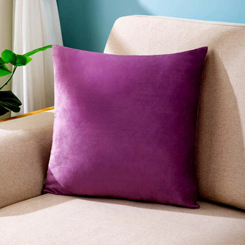 Dutch Velvet Pillow Case Solid Color Bed Pillowcase Bed Head Sofa Cushion Cover