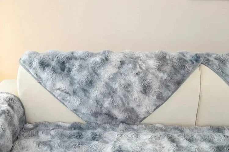 Plush Sofa Cover for Living Room SofaTowel Universal Non-slip Sofa Mat Blanket