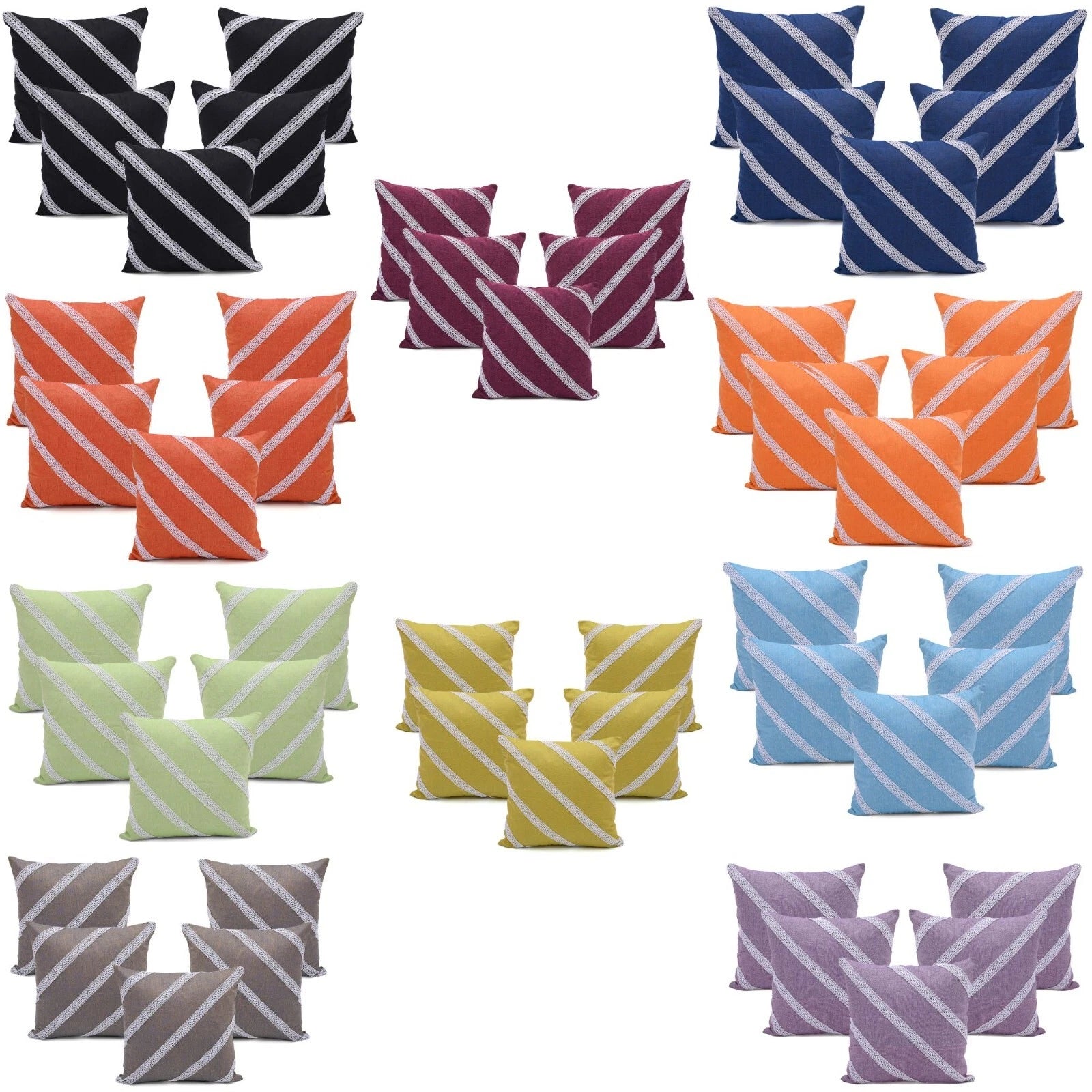 Cushion Cover Cotton Throw Pillowcase Pillow Covers Zipper Home Sofa Bed Decor