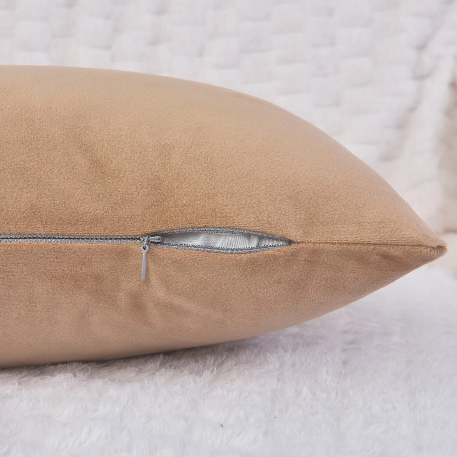 Plain Velvet Cushions Covers 30x51 cm Luxury Soft Velvet Sofa Bed Pillow Cases