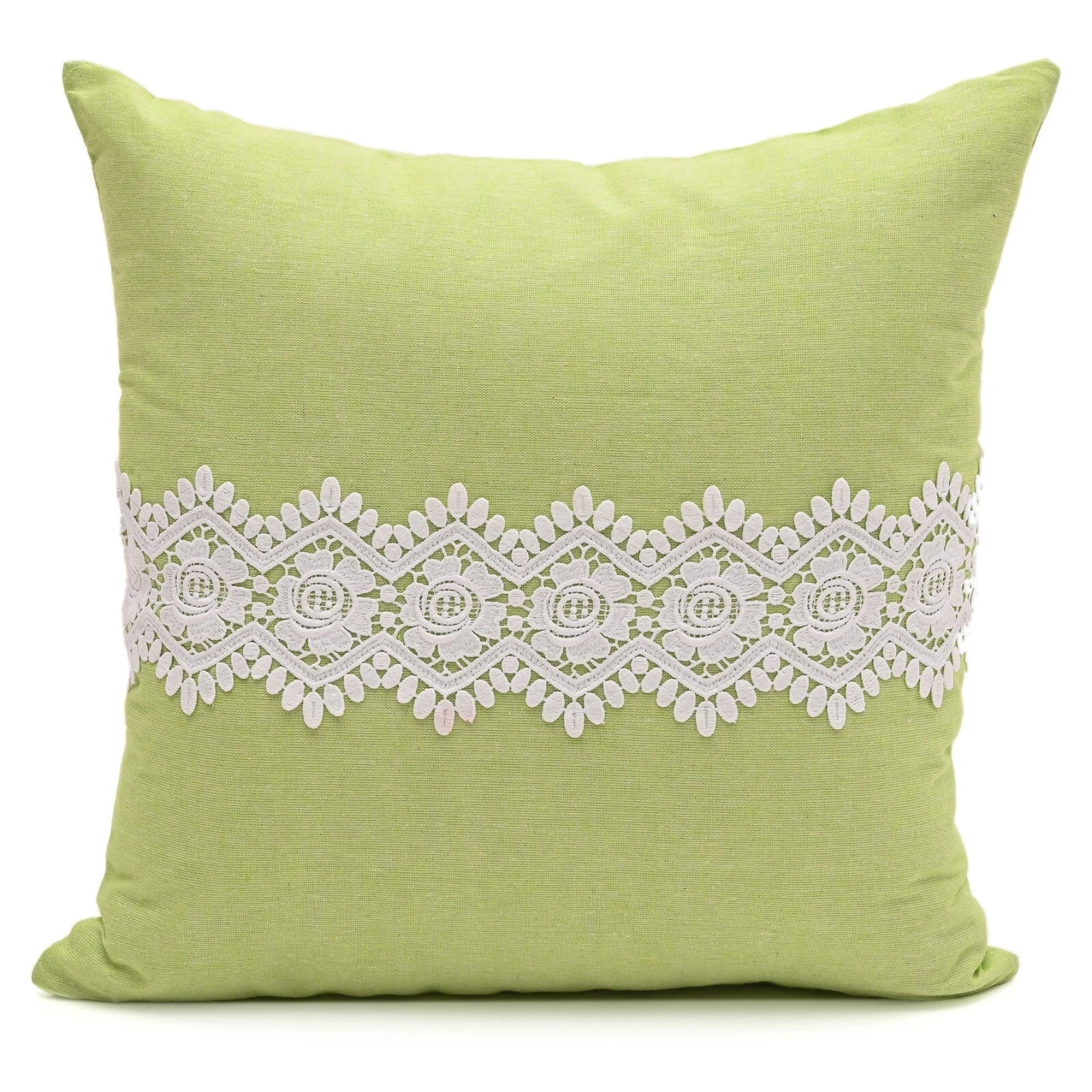 Home Decor Cushion Cover Sofa Decorative Throw Pillowcase Covers Solid with Lace