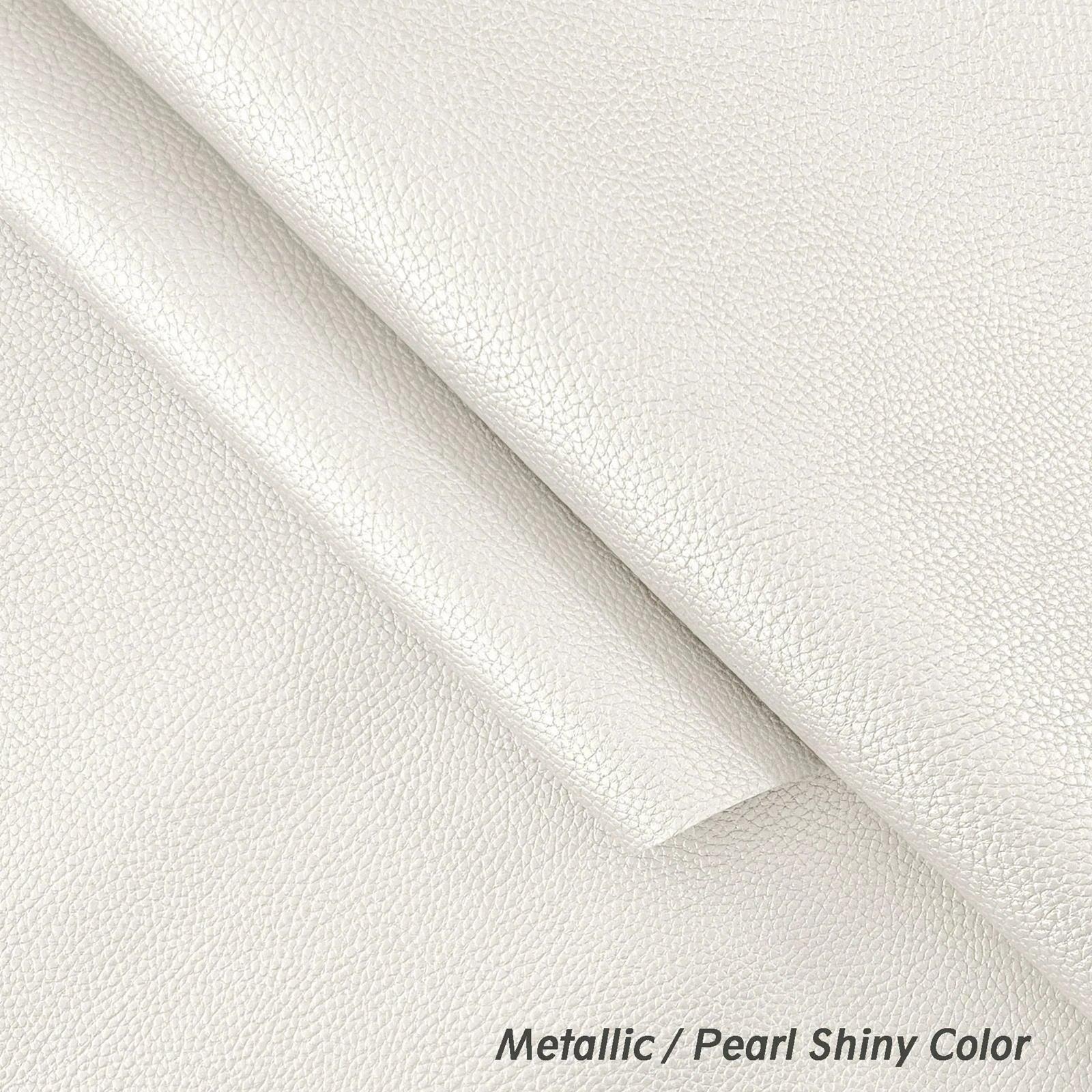 Pb045A Cushion Cover*Pearl White*Faux Leather synthetic Litchi Skin Sofa Seat