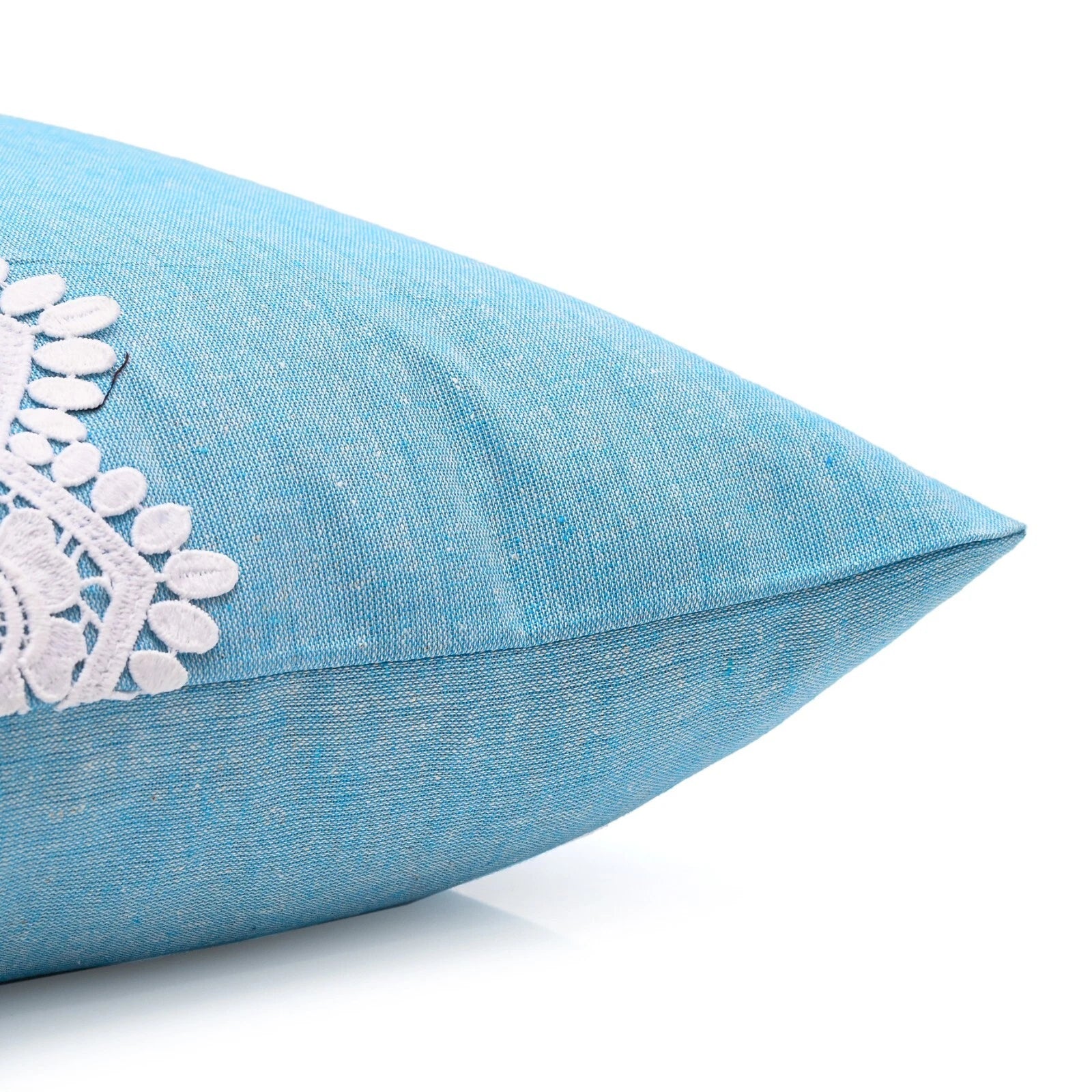 Home Decor Cushion Cover Sofa Decorative Throw Pillowcase Covers Solid with Lace