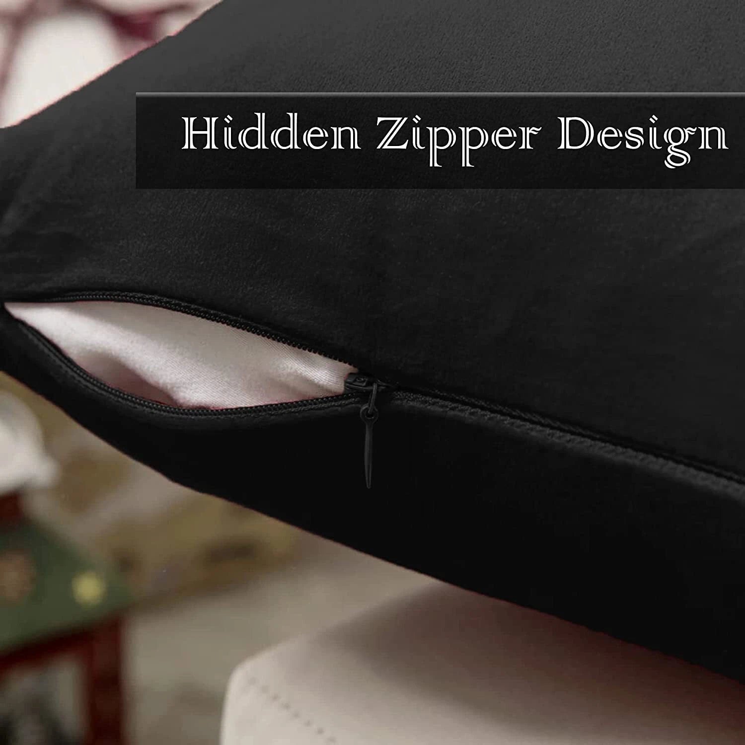 Crushed Cushion Covers or Velvet Cushions 18 x 18 Set of 2 Pair Bed Sofa Pillow