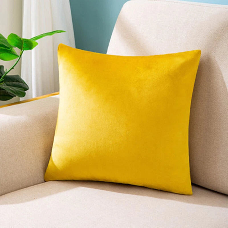 Dutch Velvet Pillow Case Solid Color Bed Pillowcase Bed Head Sofa Cushion Cover