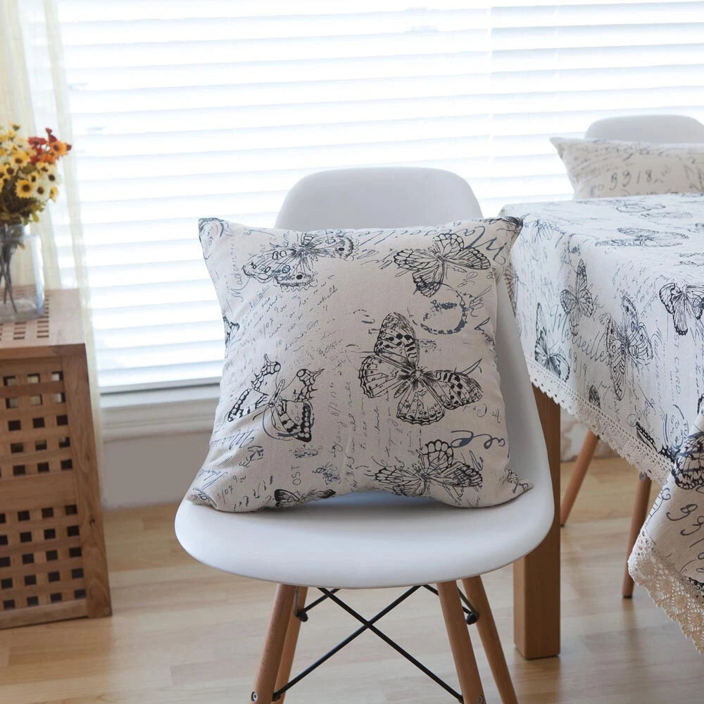 Home Print Cushion Covers Square Pillowcase Sofa Throw Waist Bed Decor Christmas